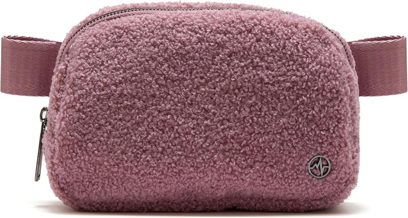 Pander Fanny pack Everywhere Fleece Belt Bag for Women and Men with Adjustable strap Belt, 1L. (Purple Lavender) - Image 1